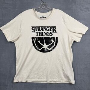 Netflix Stranger Things Graphic T Shirt Cream XL